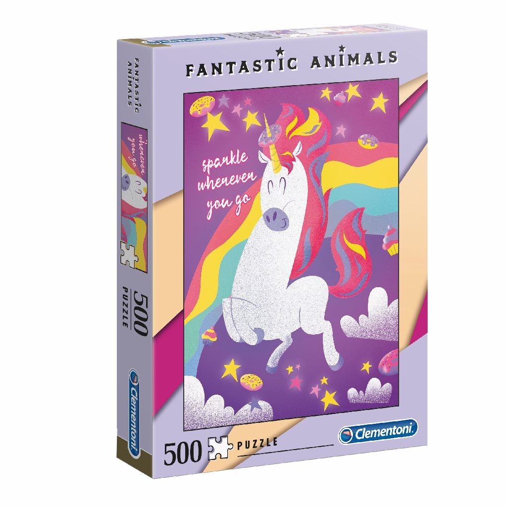 Clementoni fantastic animals puzzel 500 stukjes
