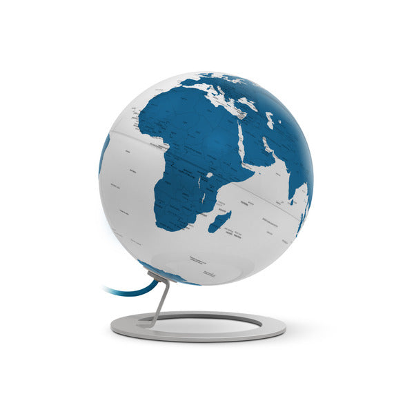 Atmosphere nr-0324igwb-gb globe iglobe light blue 25cm diameter metaal chrome blauw