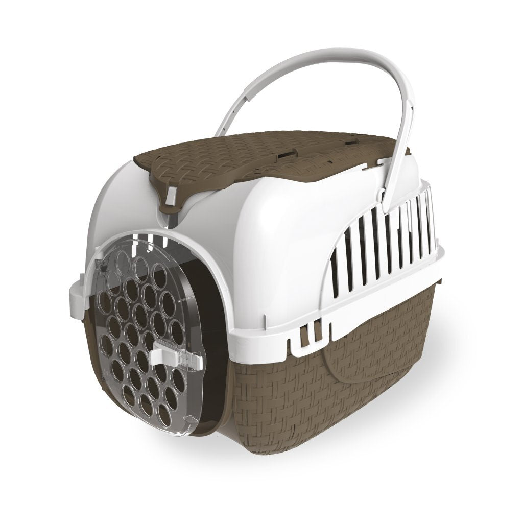 Bama pet transportbox 59x38x37 cm taupe wit