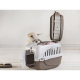 Bama pet transportbox 59x38x37 cm taupe wit