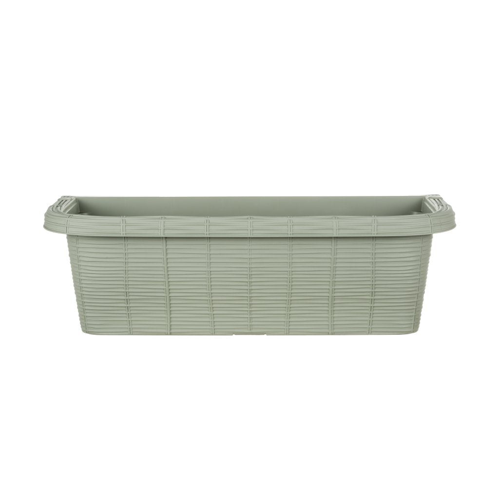 Bama fioriera bloem-balkonbak 60x20x18.5 cm sagegroen