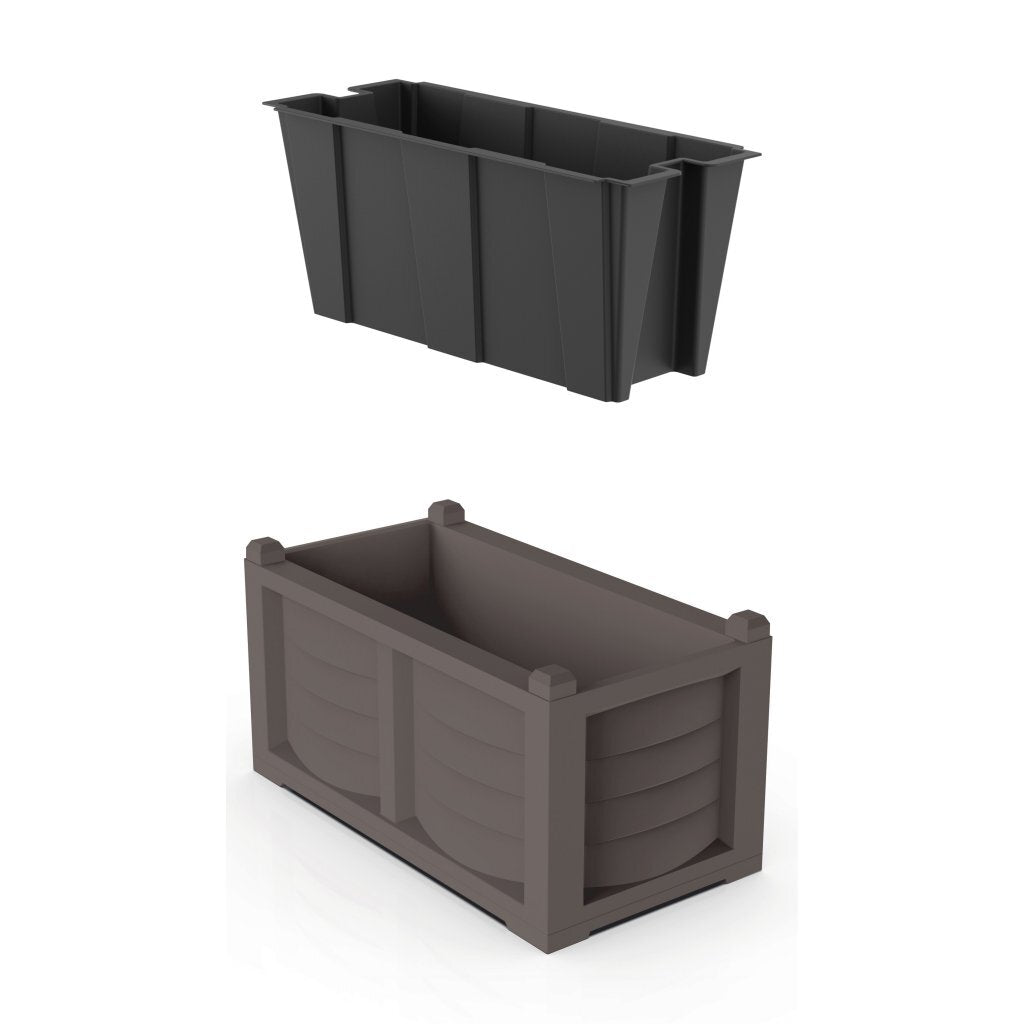 Bama kit arredo plantenbak 80x42.5x42 cm taupe