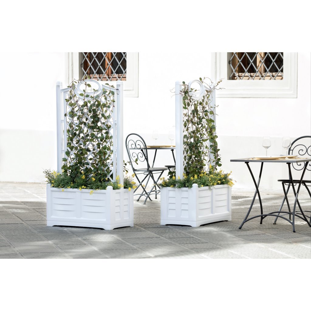 Bama fioriera separe bloemenbak 80x42.5x150 cm wit