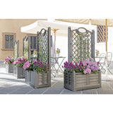 Bama fioriera separe bloemenbak 80x42.5x150 cm grijs