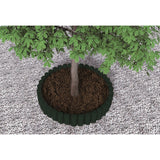 Bama tuin modulaire rand imitatiehout 38.5x15 cm 6 stuks groen