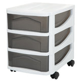 Bama big hobby ladesysteem met 3 laden 30x30x40 cm wit grijs