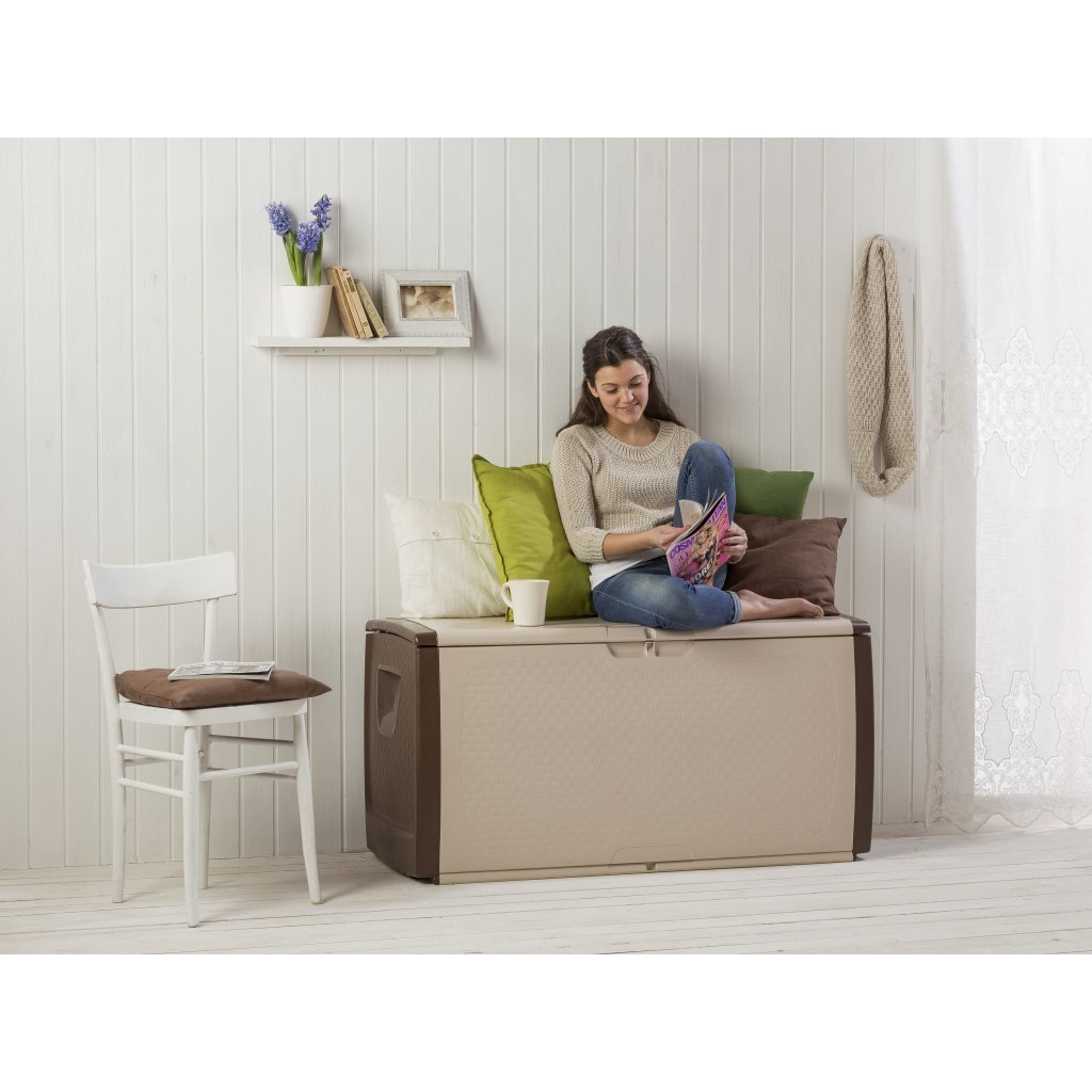 Bama mettitutto container 350l 122x56x63 cm beige taupe