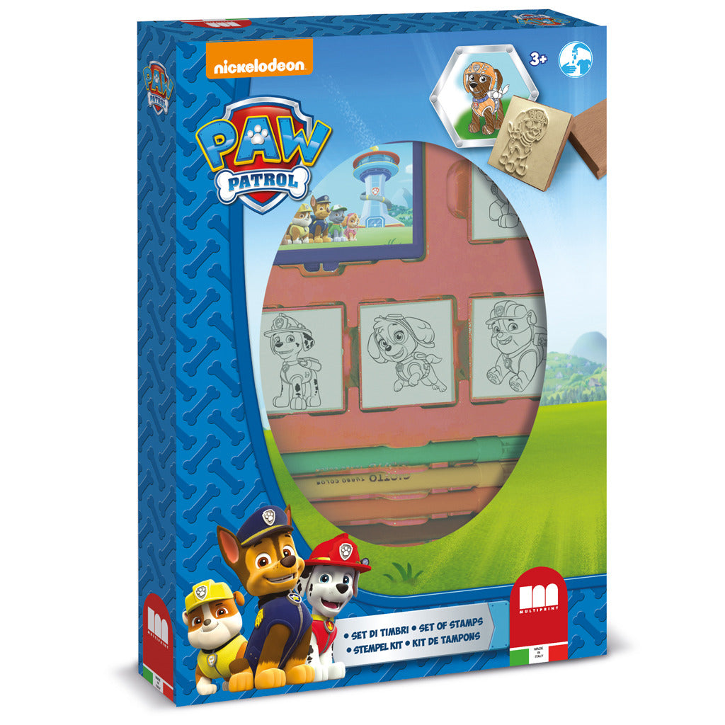 Multiprint paw patrol stempelset 12-delig