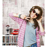 Noordwand behang urban friends coffee wooden planks beige en roze