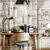 Noordwand behang urban friends coffee wooden planks grijs en zwart