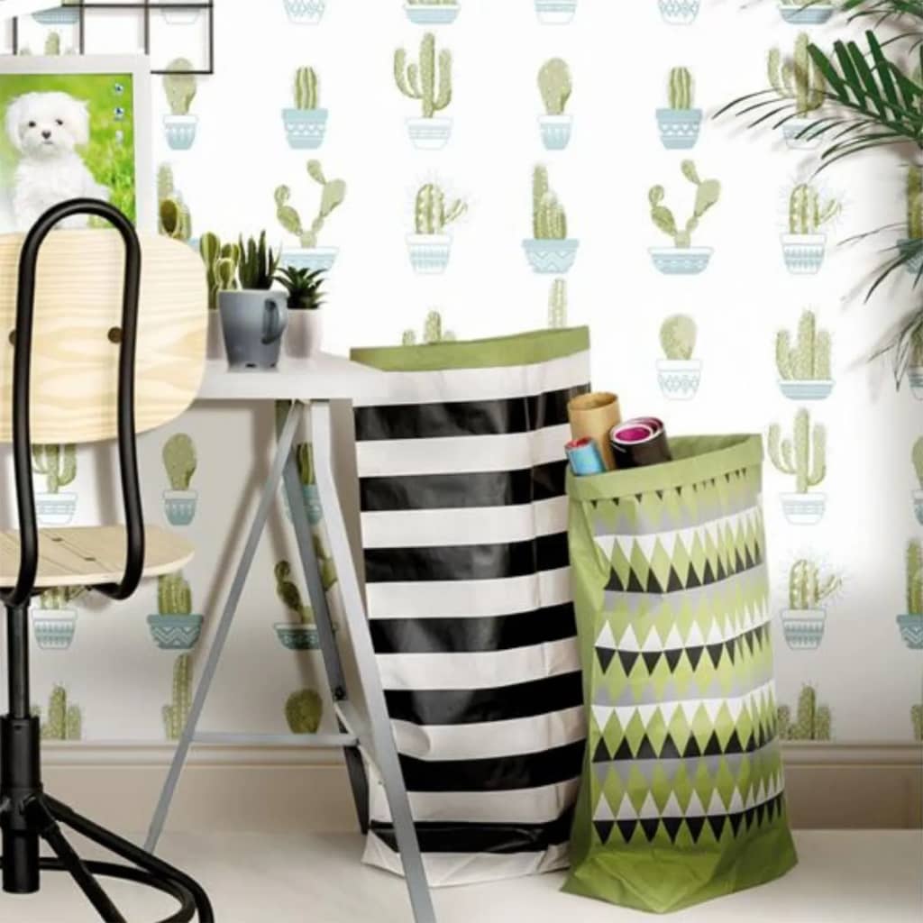 Noordwand behang urban friends coffee etnico wit en groen