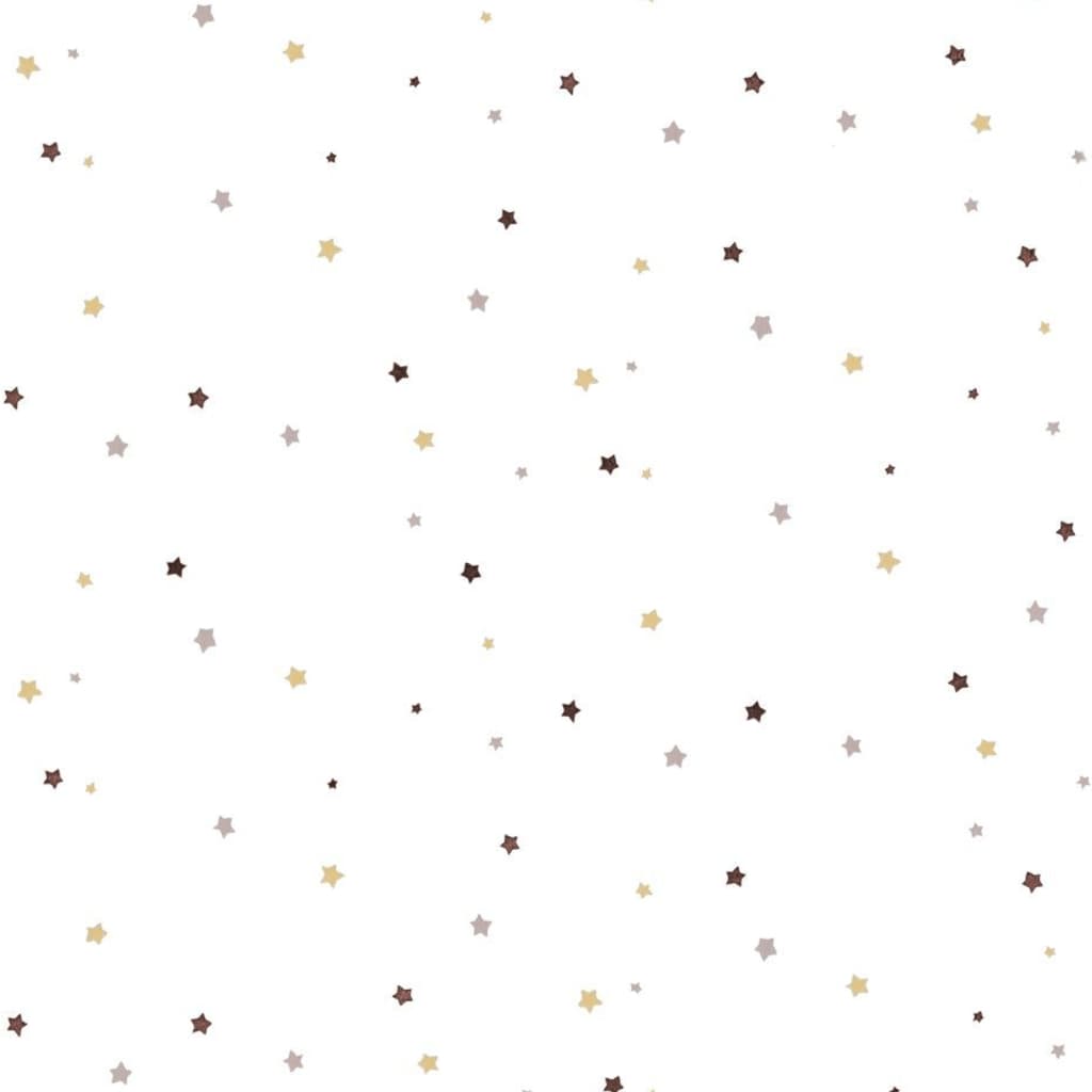 Noordwand behang mondo baby little stars beige en wit