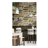 Noordwand behang friends coffee words and letters metallic en zwart