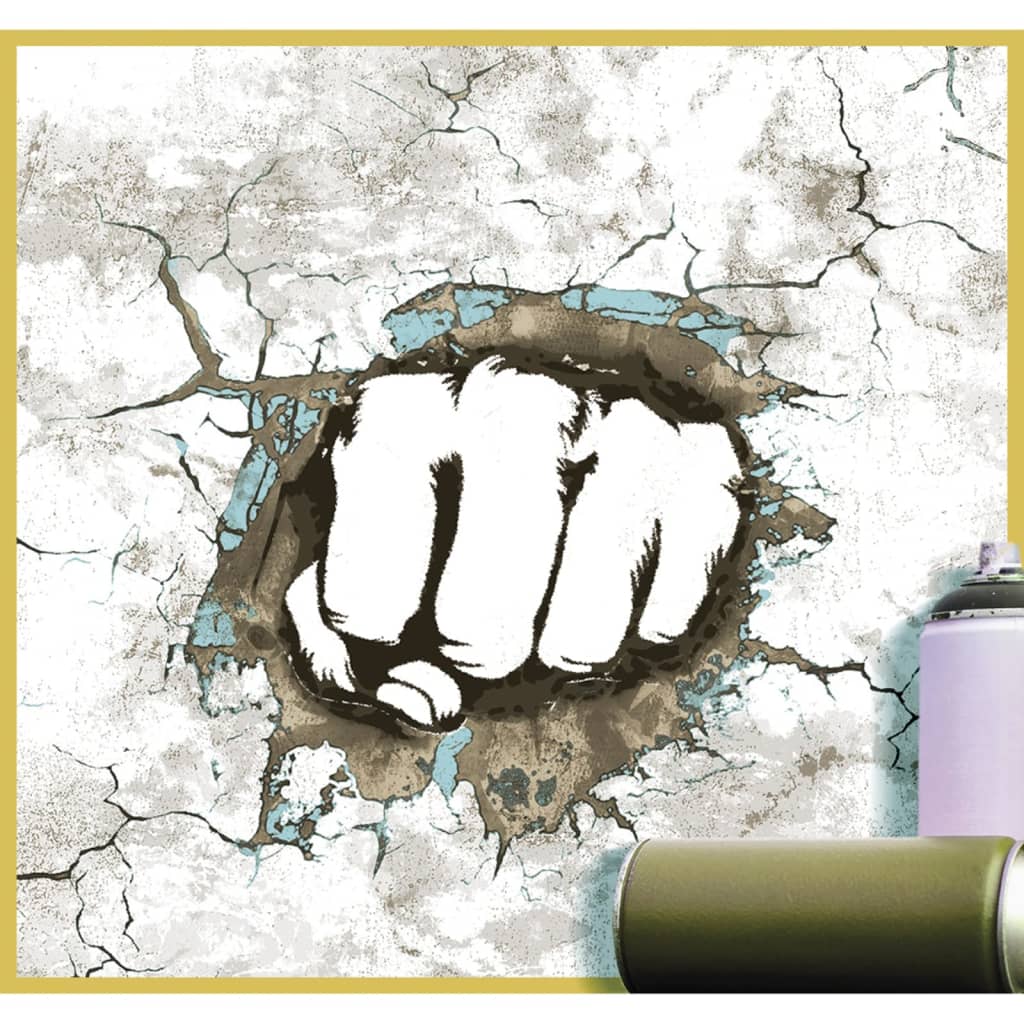 Noordwand behang friends coffee concrete boxing fist grijs en wit
