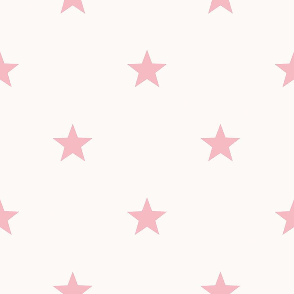 Noordwand Noordwand Behang Friends Coffee Little roze en wit
