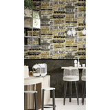 Noordwand behang friends coffee marble concrete zwart en bruin