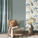 Noordwand behang topchic fans blauw