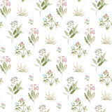 Noordwand behang blooming garden 6 flowers and plants wit en groen