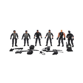 Politie figuren set 6 stuks