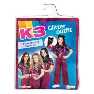 Studio 100 Verkleedpak Roze, 6-8 jaar