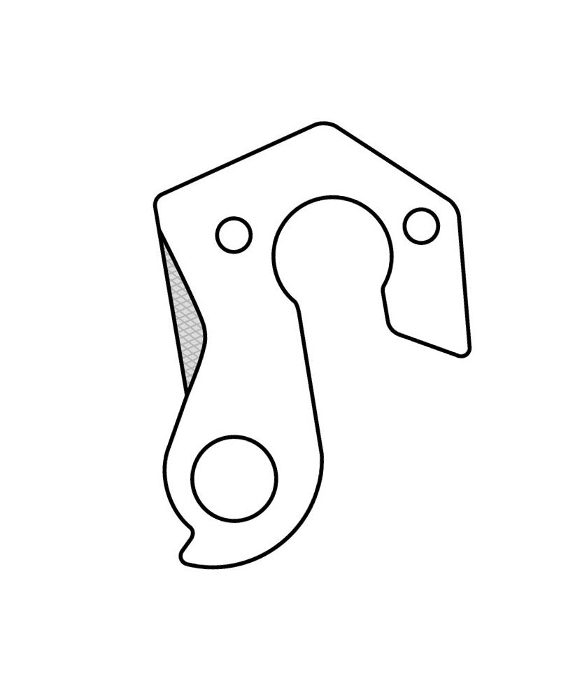Union derailleurpad GH-063 met schroefset M4x0.7