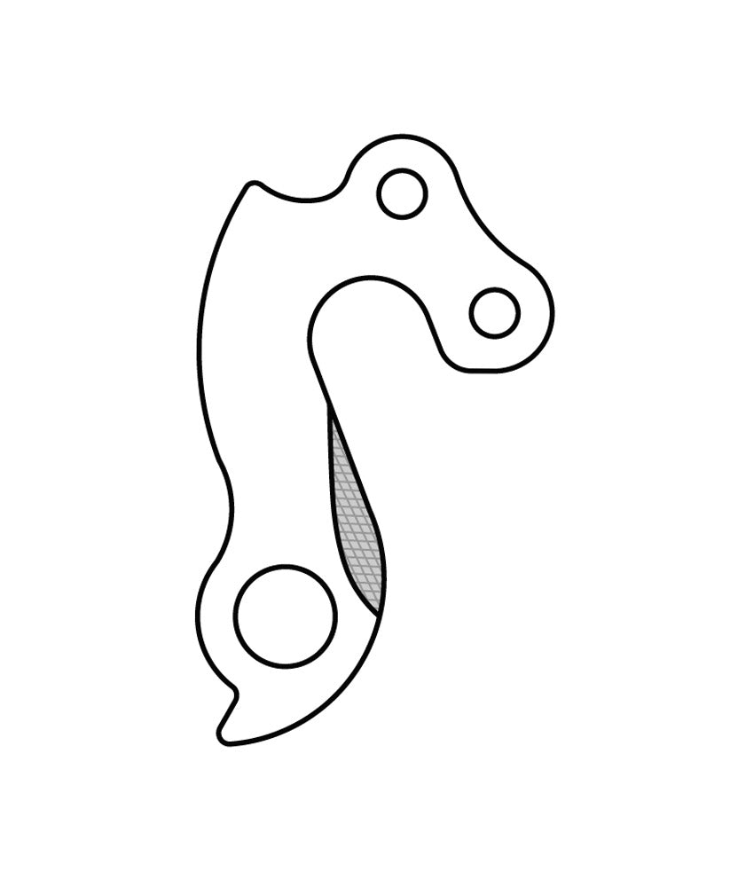 Union derailleurpad GH-121 met schroefset M4x0.7