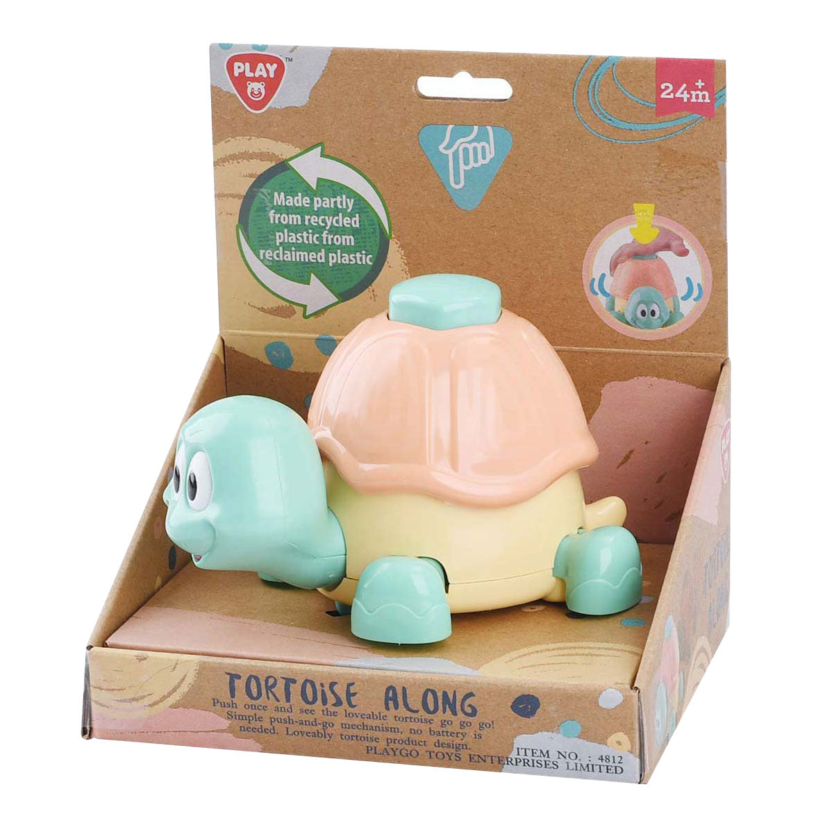 Play lopende schildpad met drukknop