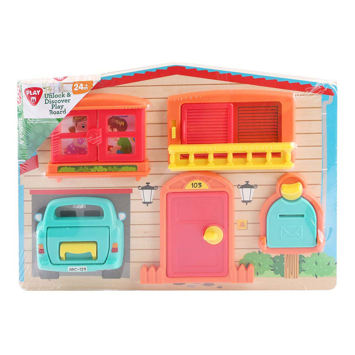 Play ontgrendel en ontdek speelbord hout huis