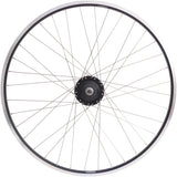 Achterwiel 28 nexus 8 rollerbrake naaf met met zwarte velg en rvs spaken