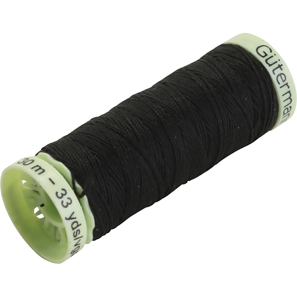 Zwart, 30 m 1 rol