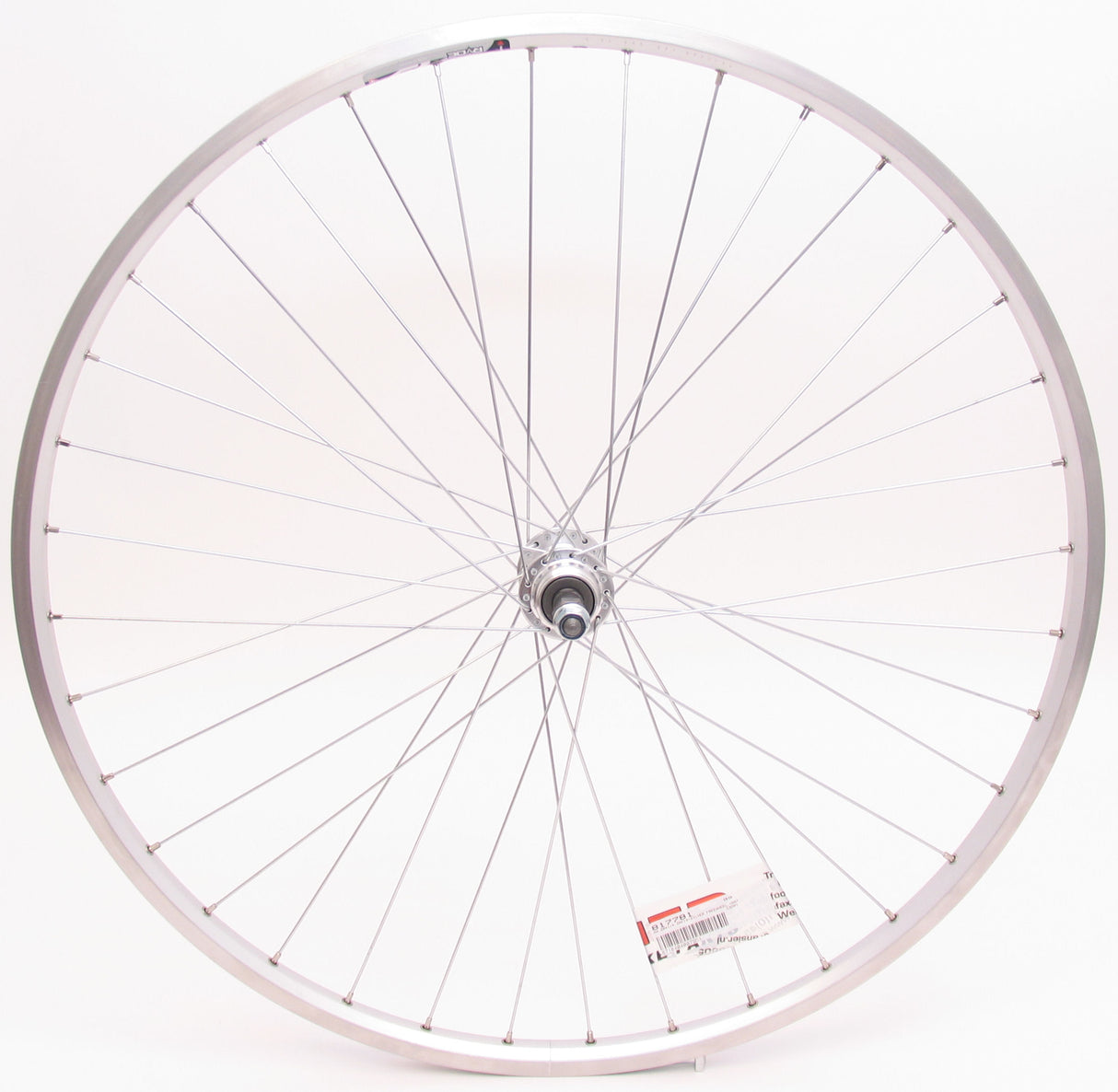 Achterwiel 28 x 1 4 zac19 freewheel vast - zilver