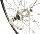 Achterwiel 28 622x19C ZAC 19 velg met 7 8 speed freewheel en snelspanner zwart