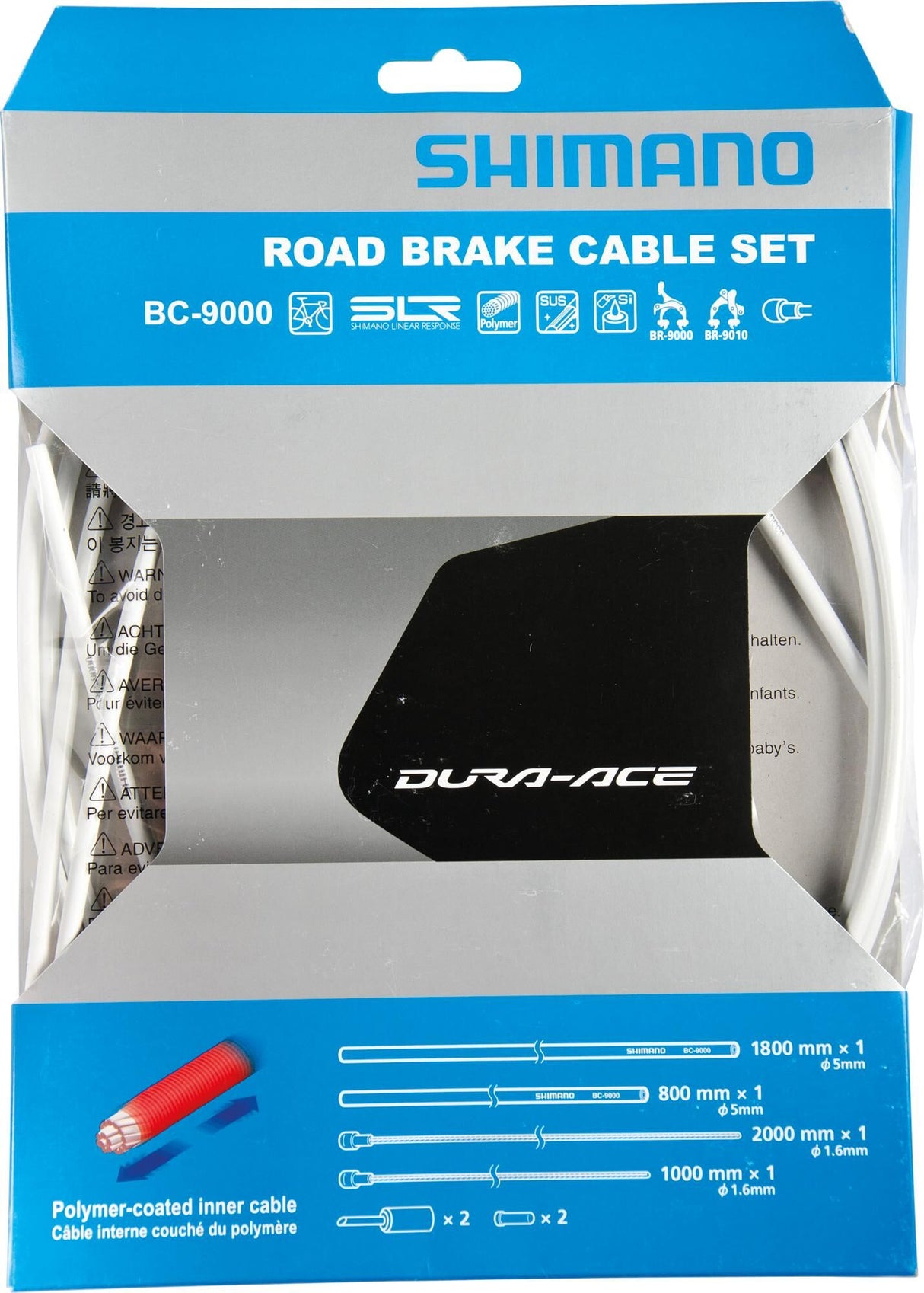 Shimano remkabelset dura ace bc-9000 br.cable set da bc9000 shim. white