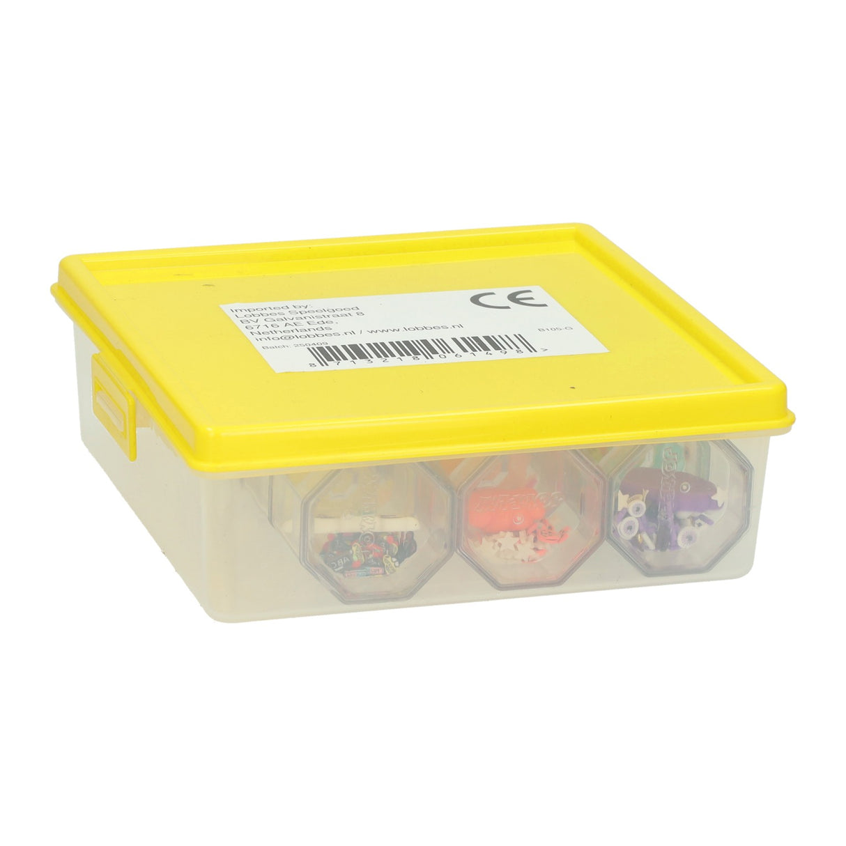 Glitter sprinkle stapelbare achthoeken - 12dlg