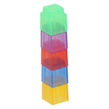 Transparante gekleurde telblokjes - 90st.