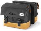 UrbanProof Urban Proof dubbele fietstas zwart geel 40L
