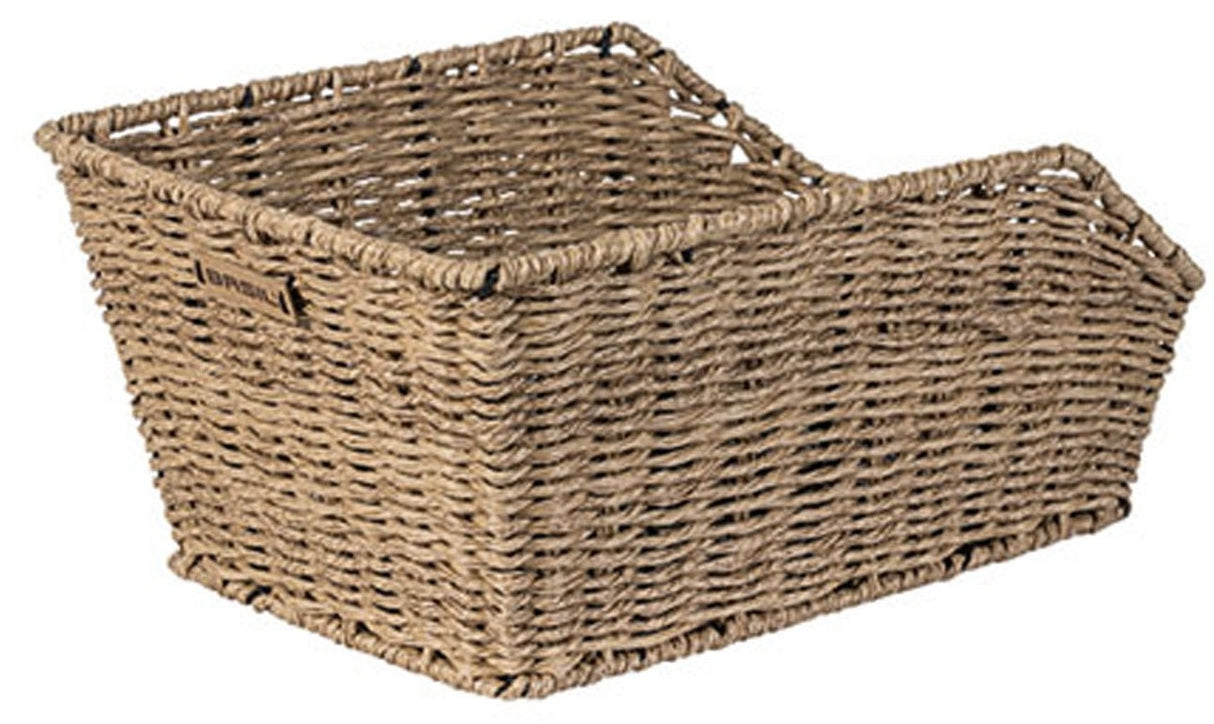 Basil Cento Rattan Look WSL - fietsmand - achterop - inclusief Basil WSL systeem - lichtbruin