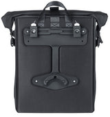 Basil SoHo MIK Side fietsschoudertas - zwart, waterdicht, PU, Nordlicht LED, 17l