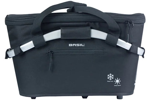 Basil fietsmand classic carry all iso met mik bevestiging 18 liter 38 x 21 x 27 cm - zwart