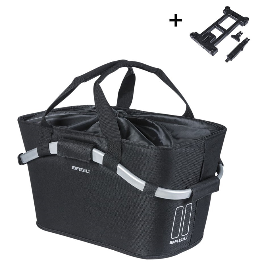 Basil fietsmand classic carry all met mik bevestiging 22 liter 20 x 38 x 17 cm - zwart