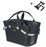 Basil fietsmand classic carry all met mik bevestiging 22 liter 20 x 38 x 17 cm - zwart