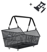 Basil fietsmand cento s met mik bevestiging 7 liter 31 x 21 x 11 cm - zwart