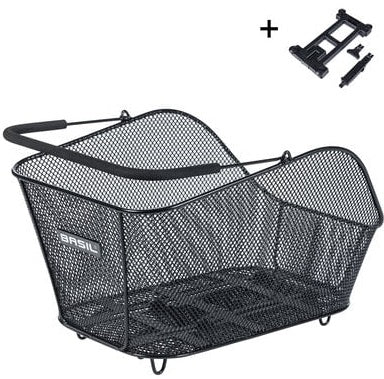 Basil fietsmand icon m met mik bevestiging 13 liter 39 x 24 x 14 - zwart