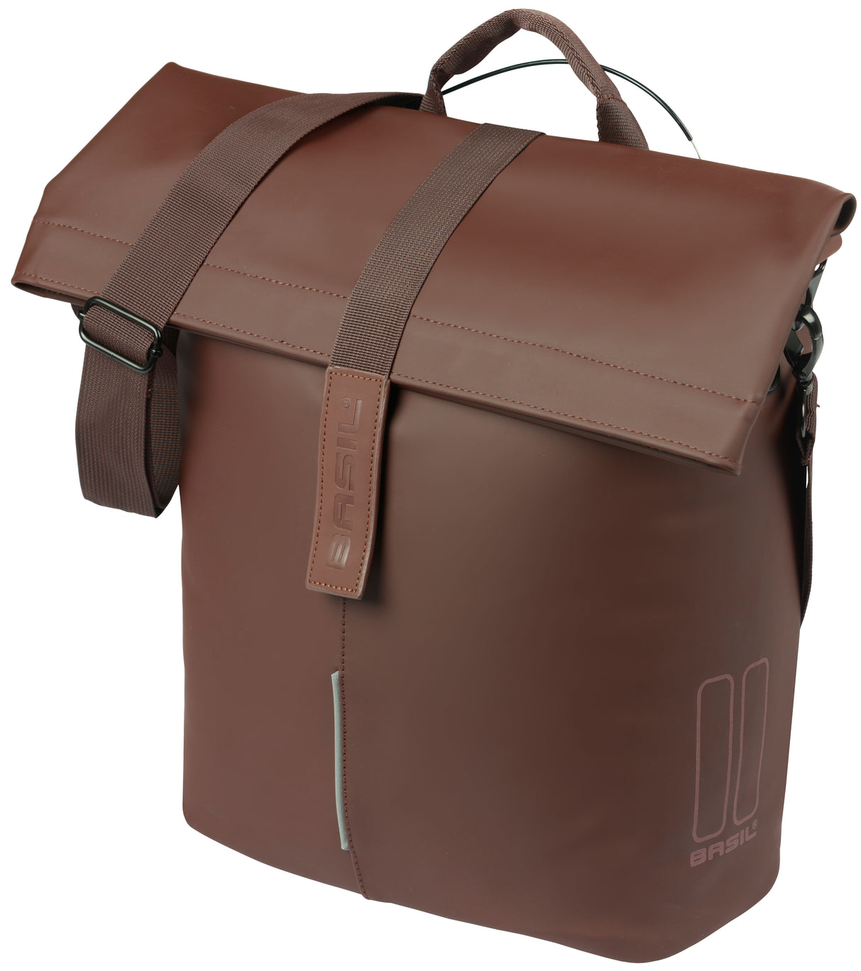 Basil fietsshopper city mik studs 14-16 liter 11 x 29 x 36 cm - bruin