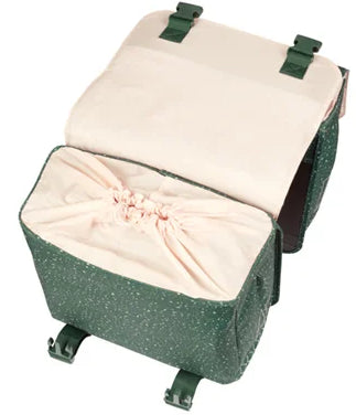Basil dubbele fietstas flair 35 liter - groen