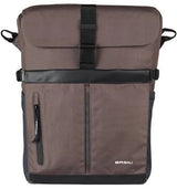 Basil fietsschoudertas move mik hooks bruin met helmvak |15l