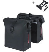 Basil dubbele fietstas soho nordlicht mik 41 liter - zwart