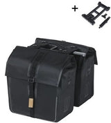 Basil dubbele fietstas urban dry mik 50 liter 16 x 31 x 32 cm (2x) - mat zwart