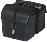 Basil dubbele fietstas urban dry mik 50 liter 16 x 31 x 32 cm (2x) - mat zwart