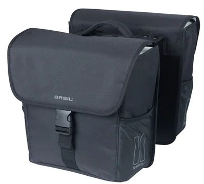 Basil tas go mik dubbel zwart | 32l